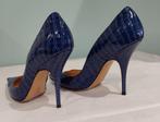 640C* Casadei - blauwe leren pumps met hoge hak (36,5), Kleding | Dames, Schoenen, Pumps, Zo goed als nieuw, Casadei, Verzenden