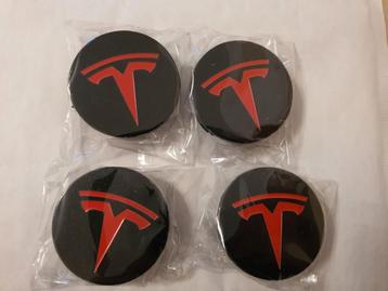 4 x 56 mm Tesla velgen naafdoppen/center caps beschikbaar voor biedingen