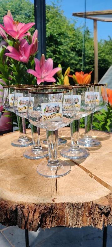 6 x Kasteelbier glazen beschikbaar voor biedingen