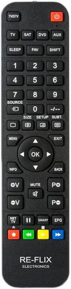 Re-Flix Superior Light 4in1 afstandsbediening Hi-FI Samsung, Ophalen of Verzenden, Nieuw, Universeel, Receiver of Versterker