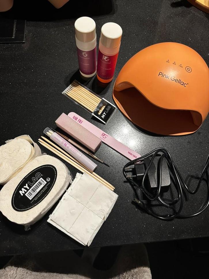 Pink Gellac Full Set, Handtassen en Accessoires, Uiterlijk | Cosmetica en Make-up, Zo goed als nieuw, Ophalen of Verzenden