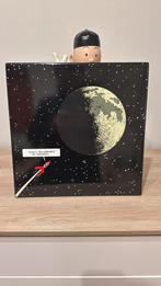 Kuifje maan emaille plaat 35x35cm, Cd's en Dvd's, Ophalen of Verzenden, Zo goed als nieuw