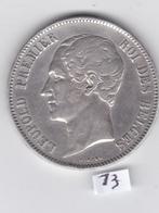 Belgische munt - 5 Fr-1853, Postzegels en Munten, Munten | België, Zilver, Zilver, Losse munt, Verzenden