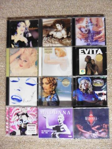Madonna cd pakket (10 cd's + 2 Bonus cd's beschikbaar voor biedingen