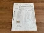 Ancienne facture de CHOCOLATERIE/CONFISERIE 1954, Collections, Comme neuf, Enlèvement ou Envoi