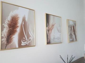 Set van 3 foto kader met poster - 40x50 - pampas beschikbaar voor biedingen
