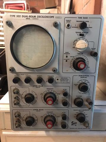 Tektronix Type 502 Dual-Beam oscilloscoop beschikbaar voor biedingen