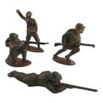 Speelgoed - aanvallende Belgische soldaten, Overige soorten, Ophalen of Verzenden, Miniatuur of Beeldje