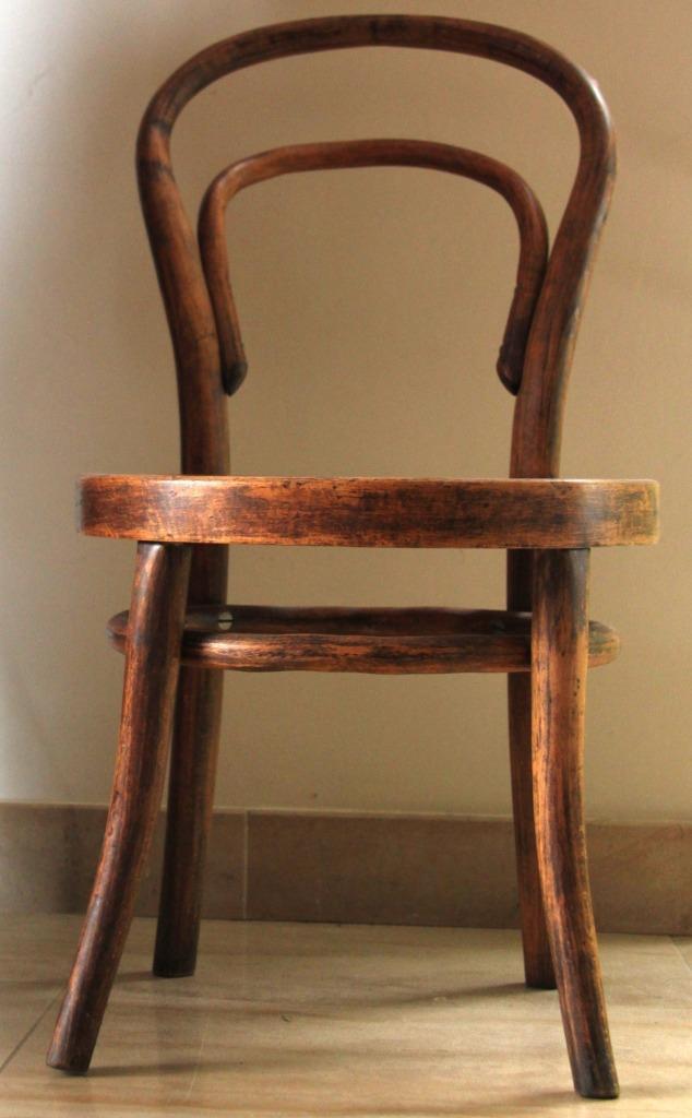 Junior houten bistrostoel (kind) - VINTAGE, Antiek en Kunst, Antiek | Meubels | Stoelen en Sofa's, Ophalen