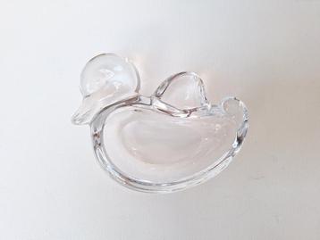 Cendrier en cristal en forme de canard Art Vannes France