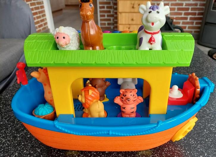Ark van Noah, Kinderen en Baby's, Speelgoed | Babyspeelgoed, Gebruikt, Overige typen, Met geluid, Met wieltjes, Ophalen