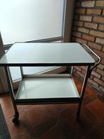 Metalen roltafel / serveerwagen met 2 legbladen op wieltjes, Métal, 25 à 50 cm, 50 à 100 cm, Enlèvement
