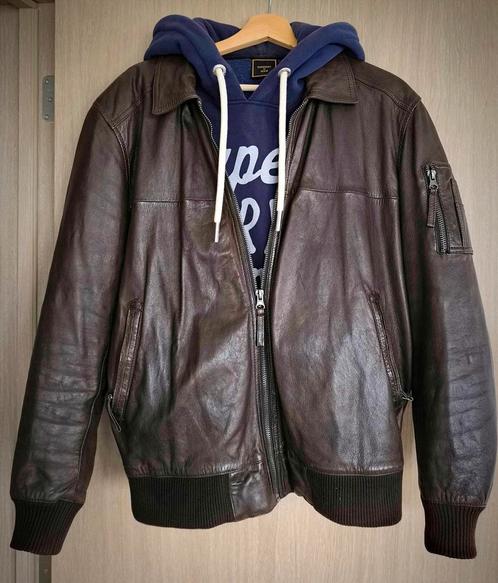 Maze aviator leren jas - maat 50 large, Kleding | Heren, Jassen | Winter, Zo goed als nieuw, Ophalen of Verzenden