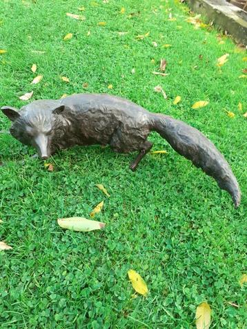 GROTE BRONZEN VOS (75 CM) beschikbaar voor biedingen