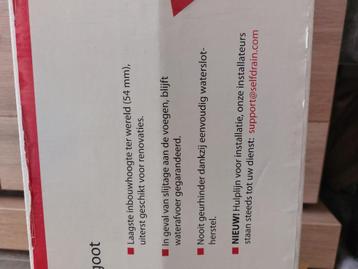 nieuw douchegoot in verpakking beschikbaar voor biedingen