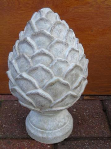 dennenappel, gepatineerde terracottakool, het paar! beschikbaar voor biedingen