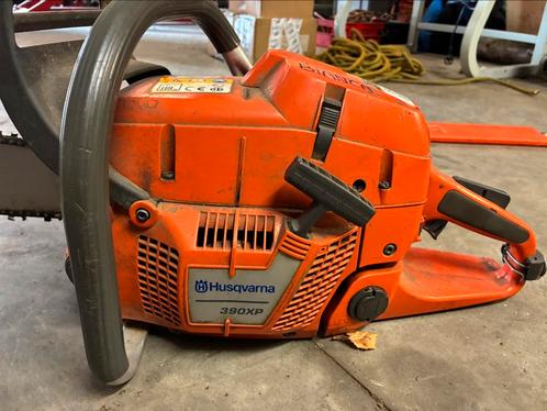 Dikke Husqvarna kettingzaag 390, Tuin en Terras, Hand-tuingereedschap, Gebruikt, Ophalen
