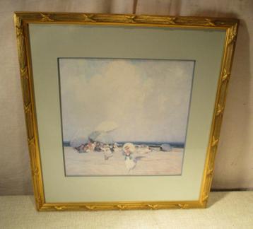 Magnifique cadre photo en bois doré antique, 46 x 42 x 38., Enlèvement ou Envoi, Comme neuf
