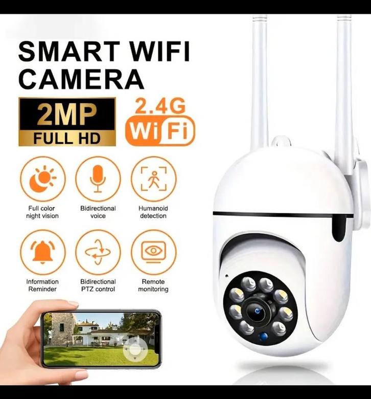 1080P draadloze Wi-Fi-beveiligingscamera - nachtzicht.., Audio, Tv en Foto, Videobewaking, Nieuw, Binnencamera, Ophalen of Verzenden