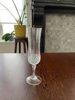 5x kristallen champagneglazen - Crystal D’Arques longchamp, Verzamelen, Glas en Drinkglazen, Ophalen, Zo goed als nieuw, Overige typen