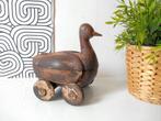 Antieke houten eend, Ophalen of Verzenden