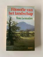 Filosofie van het landschap Ton Lemaire, Livres, Philosophie, Enlèvement ou Envoi, Neuf