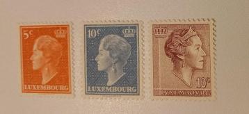 3 timbres Luxembourg. MNH, complètement intact, gomme d'orig