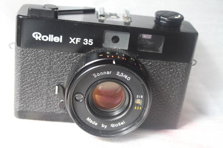 Rollei XF35-afstandsmeter: Rollei Sonnar 40 mm 2.3-lens, Audio, Tv en Foto, Fotocamera's Analoog, Zo goed als nieuw, Compact, Overige Merken