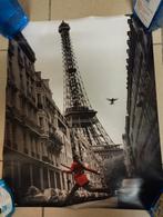 Een poster met de Eiffeltoren erop van Parijs kleur zwart en, Verzamelen, Posters, Zo goed als nieuw, Ophalen