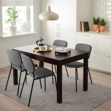 IKEA LANEBERG dark brown table, 130/190x80 cm, Maison & Meubles, Tables | Tables à manger, Autres essences de bois, 150 à 200 cm