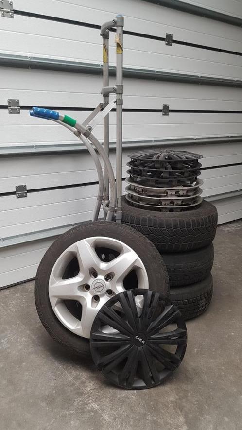 Opel Astra winterbanden op velg 195/65 R15, Auto-onderdelen, Banden en Velgen, Banden en Velgen, Winterbanden, 15 inch, 195 mm