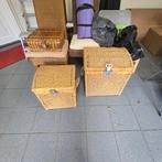 Rieten manden, Ophalen, Gebruikt, Mand