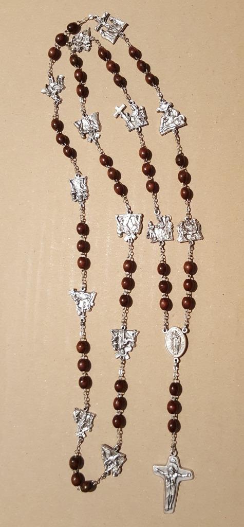 Rozenkrans Via Dolorosa Paaspaternoster kruisweg - Pasen, Verzamelen, Religie, Gebruikt, Christendom | Katholiek, Sieraad, Ophalen of Verzenden