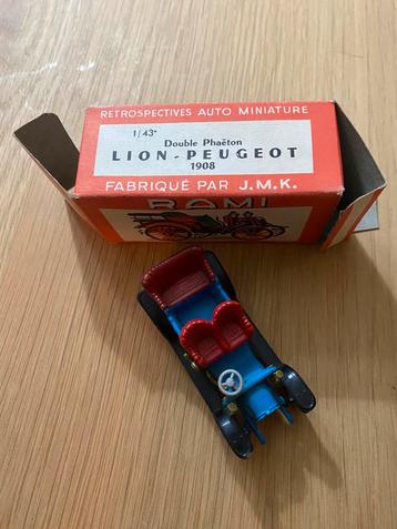 Miniatuur Lion-Peugeot double phaeton 1908 beschikbaar voor biedingen