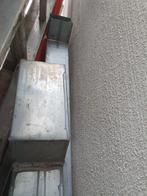 Nieuwe zinken kroonlijstbuizen vierkant 10cmx15m lang. 200€, Ophalen of Verzenden, Zo goed als nieuw