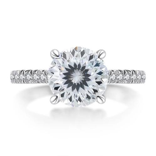 Nieuwe ring,3 karaat,diamanttest positief!, Handtassen en Accessoires, Ringen, Verzenden