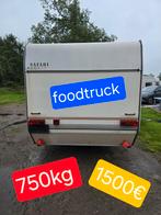 Caravan 1500€ foodtruck 750kg werfkeet camping pipowagen 4m, Caravans en Kamperen, Caravanaccessoires