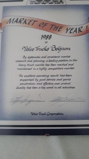 Volvo-souvenirframe beschikbaar voor biedingen