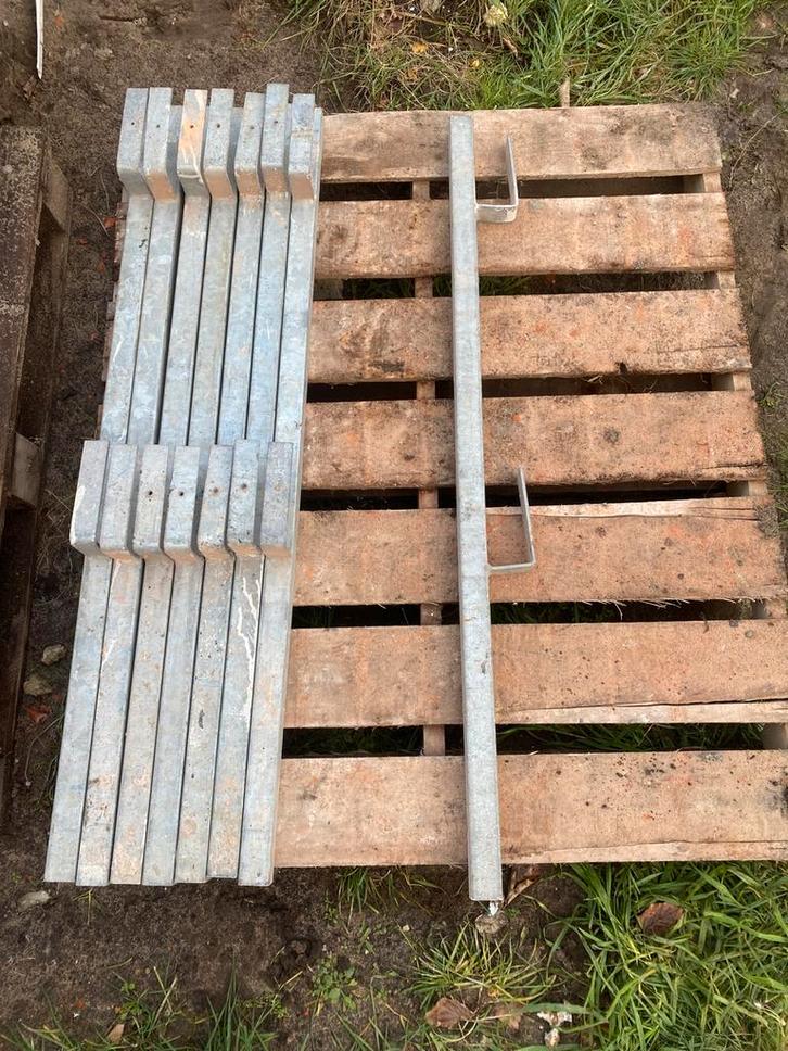 Bekisting materiaal met valbeveiliging, Doe-het-zelf en Bouw, IJzerwaren en Bevestigingsmiddelen, Gebruikt, 100 tot 250 mm, Inox