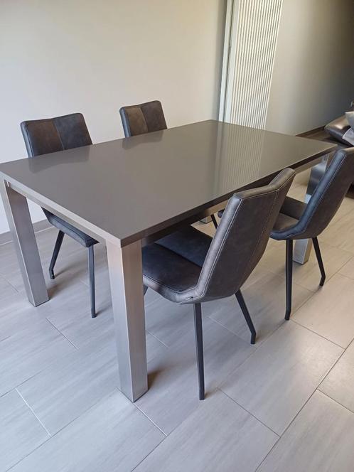 keuken/eettafel met composiet tafelblad, Huis en Inrichting, Tafels | Eettafels, Zo goed als nieuw, 100 tot 150 cm, 150 tot 200 cm