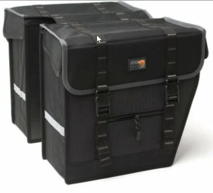 Dubbele fietstas Superior Maxi 2x 21l  - New Looxs -, Fietsen en Brommers, Fietsaccessoires | Fietstassen, Nieuw, Ophalen