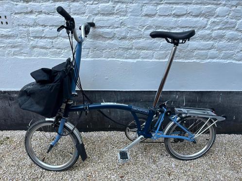 Brompton C-line H6RN - unique shades of blue, Fietsen en Brommers, Fietsen | Vouwfietsen, Zo goed als nieuw, Brompton, Totaal opvouwbaar