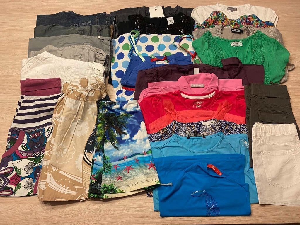 Kledingpakket 2 meisjes - maat 128 - 24 stuks, Kinderen en Baby's, Ophalen of Verzenden, Gebruikt, Meisje, Setje