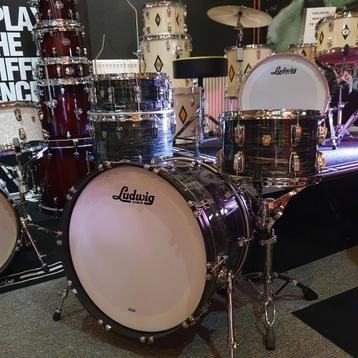 Ludwig Classic Maple in vintage black Oyster 