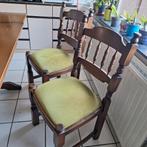 Table en chêne + 6 belles chaises rembourrées, Enlèvement, Comme neuf