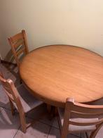 Ronde eettafel, Huis en Inrichting, Ophalen, Gebruikt, Rond, Vier personen