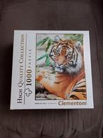 Clementoni puzzel 1000 stuks - Sumatraanse tijger, Ophalen of Verzenden, 500 t/m 1500 stukjes, Gebruikt, Legpuzzel