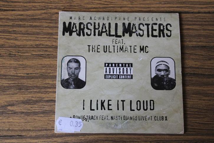 Marshallmasters feat. The ultimate Mc - I like it loud, CD & DVD, CD Singles, Utilisé, Dance, 1 single, Enlèvement ou Envoi