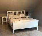 Wit bed Hemnes IKEA 160 x 200, Ophalen, Gebruikt, Wit, Tweepersoons