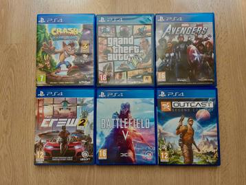 Lot van 6x PS4 Games beschikbaar voor biedingen
